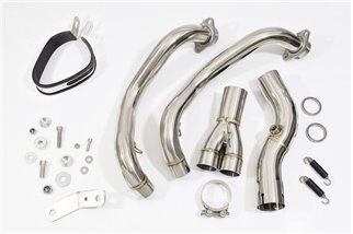 De-Cat Auspuffanlage Schalldämpfer Mit 300 mm Tri Oval Carbon Endrohr YAMAHA XTribute 700 2021 - 2022 Black Widow