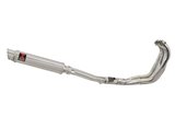 Impianto Di Scarico Con Silenziatore Tondo Gp Da 350 mm In Acciaio Inox YAMAHA FZR1000 FZR 1000 EXUP Black Widow
