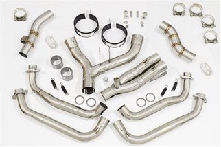 4-2 Silenziatori Rotondi In Acciaio Inox Rotondi Da 360 mm Per Valigie Laterali De Cat KAWASAKI Z1000 SX 2010-2019 Black Widow