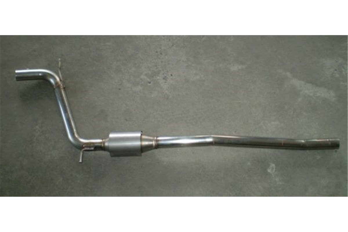 CENTRAL SECTION EXHAUST WITH HJS CATALYST FOR SKODA FABIA IN STEEL