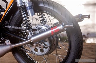 Schalldämpfer Auspuff Jl Exhausts Edelstahl Yamaha Rd350 Cafe Racer