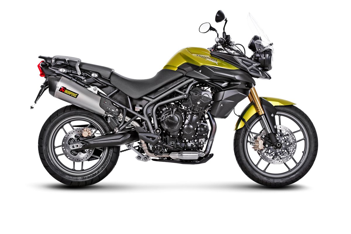 Akrapovic S-T800SO1-HZAAT Titanium Exhaust Muffler Triumph Tiger 800  Xc-Xr-Xrx-Xcx-Xrt-Xca 2011 2015