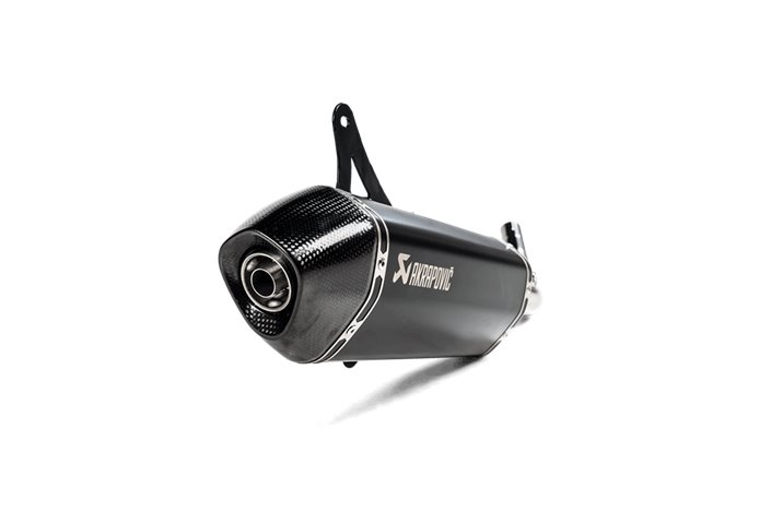 SCARICO TERMINALE RACING SLIP ON AKRAPOVIC INOX NERO VESPA PIAGGIO GTS 300/GTV 300 2017 S-VE3SO7-HRBL