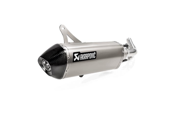 SCARICO TERMINALE RACING SLIP ON AKRAPOVIC INOX VESPA PIAGGIO GTS 300 / GTV 300 2017 S-VE3SO8-HRSS