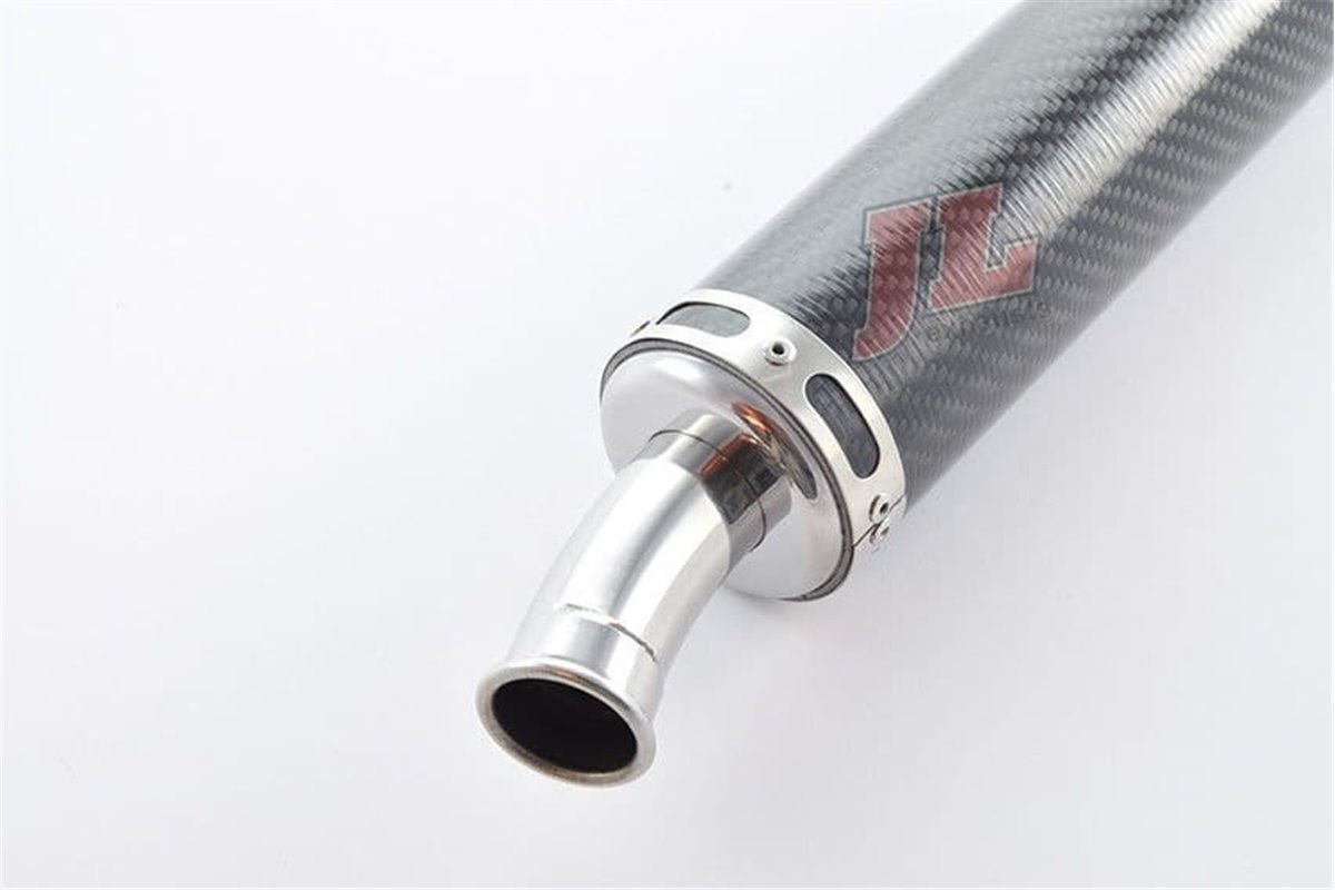 Schalldämpfer Auspuff Jl Exhausts 2 Kohlefaser Zum Anschrauben Yamaha Tz350 H