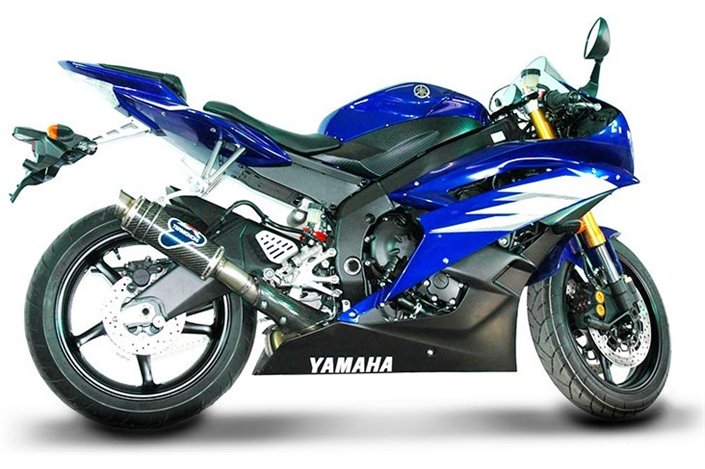 TERMINALE TERMIGNONI Y081080CR INOX CARBONIO YAMAHA R6 2006-2019 OMOLOGATO