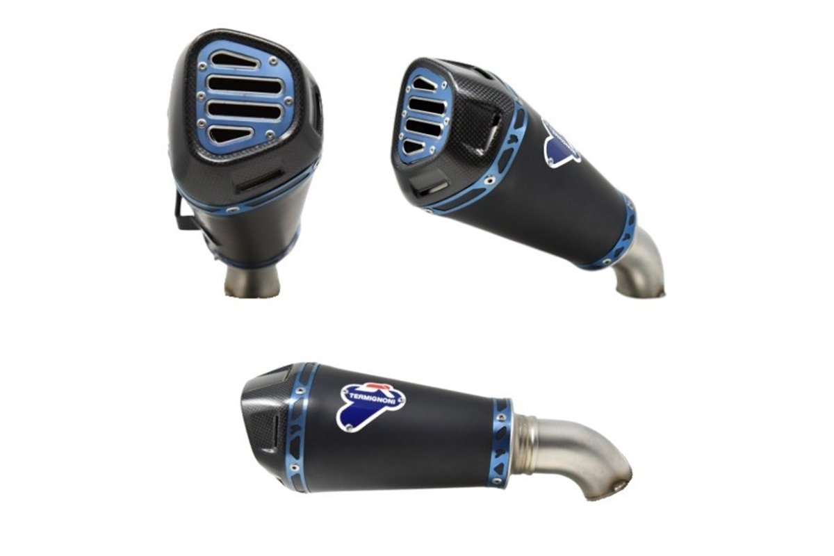 SCARICO TERMINALE TERMIGNONI Y120094SO06 RELEVANCE YAMAHA YZF R3 - MT03 2016-2020 NON OMOLOGATO TITANIO NERO