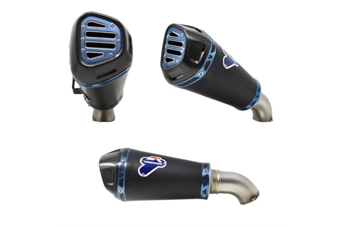 SCARICO TERMINALE TERMIGNONI Y122094SO06 SLIP ON CONICAL HEB BLACK YAMAHA R1 2015-2020 NON OMOLOGATO TITANIO NERO ACCIAIO