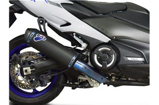SCARICO COMPLETO RACING TERMIGNONI Y12609400BNC YAMAHA T-MAX 560 2020-2022 NON OMOLOGATO TITANIO NERO