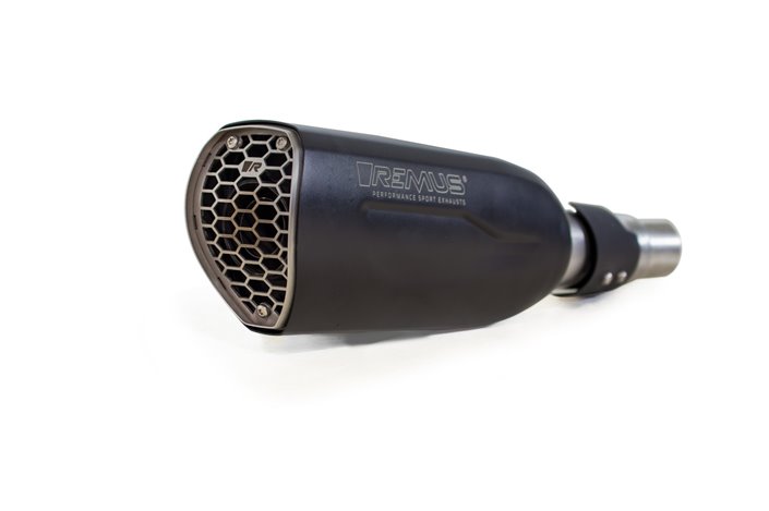 Système d'échappement terminal 94783 100465 Remus NXT Racing en acier noir Ducati Monster 1200/1200 S 2017