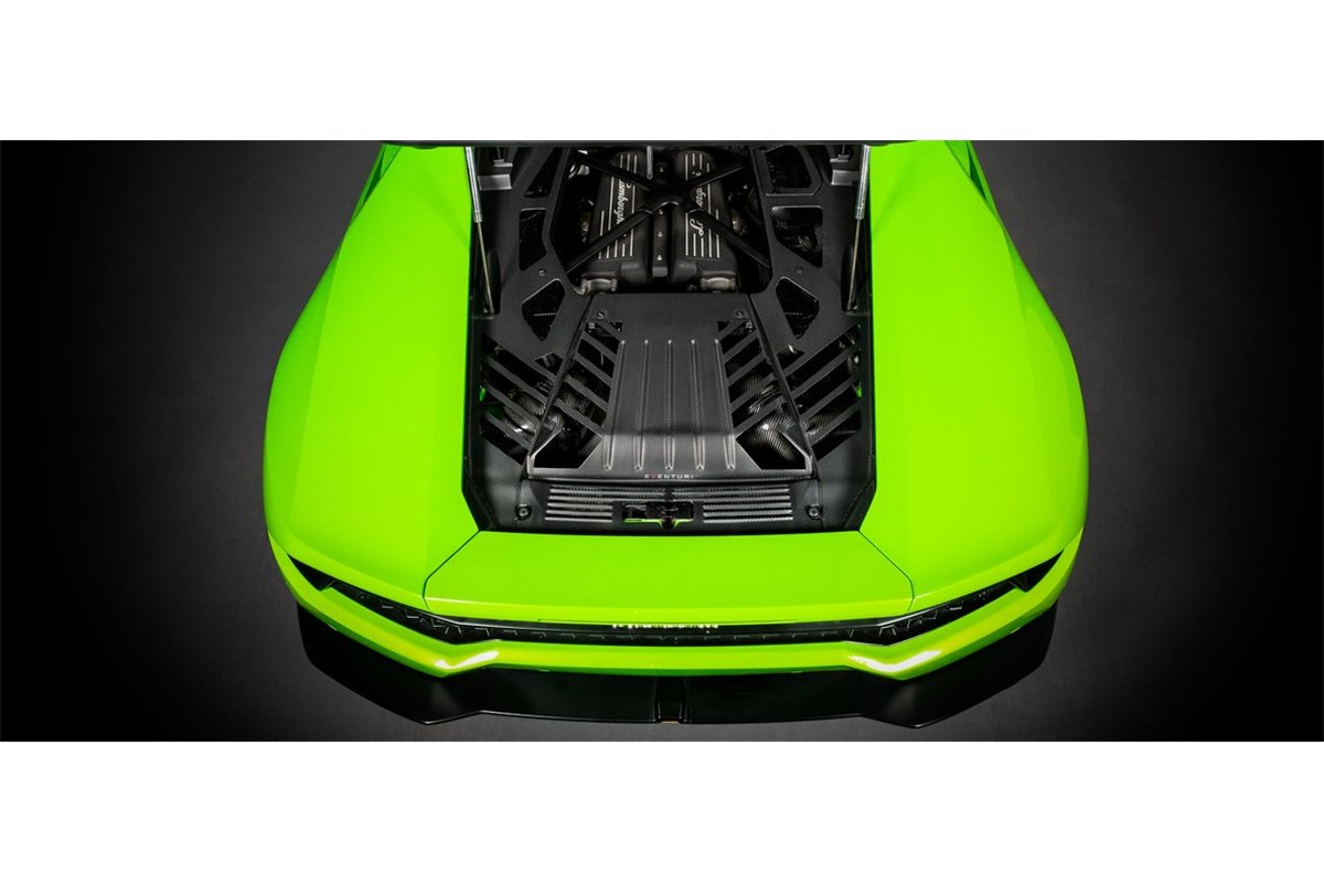 Copertura motore in carbonio con finiture satinate Eventuri EVE-HCN-CF-ENG Lamborghini Huracan