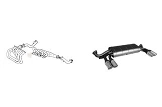 SISTEMA DI SCARICO COMPLETO ANSA OEM REPLICA FERRARI 308 GTBI GTSI 4V 1982 1985