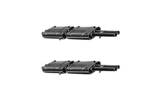 PAAR ZENTRALSCHALLDÄMPFER AUSPUFF ANSA FR 0825 FÜR FERRARI 330 GTC GTS 65 67