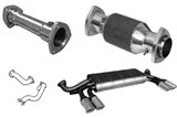COMPLETE EXHAUST SYSTEM ANSA OEM REPLICA FERRARI MONDIAL 3.2 GTB GTS 85 89