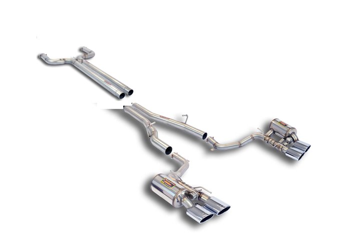 Supersprint Full Exhaust Maserati Ghibli S Q4 3.0i V6 (410 Hp) from 2013 to 2017 (with valve)