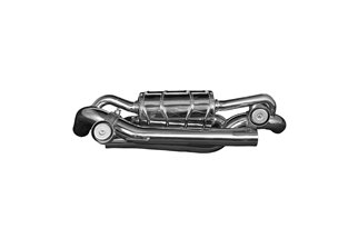 Terminal exhaust silencer with CES3 valve Capristo Porsche 992 Carrera/S - Turbo/S