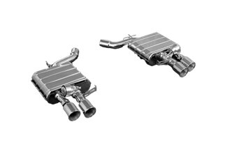 ECE-Abgasschalldämpfer mit Klappe + Edelstahlschalldämpfer CES3 Caprsito BMW 650i v8 2011-2019