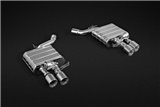 ECE-Abgasschalldämpfer mit Klappe + Edelstahlschalldämpfer CES3 Caprsito BMW 650i v8 2011-2019