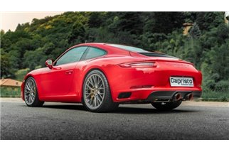 Carbon fiber exhaust with valve and 250 cell catalysts for PSE Capristo Porsche 991.2 Carrera GTS 2017 - 2020