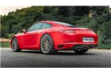 Carbon fiber exhaust with valve and 250 cell catalysts for PSE Capristo Porsche 991.2 Carrera GTS 2017 - 2020