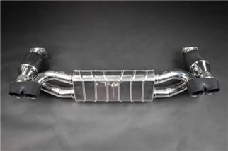 Terminal exhaust with valve sports catalysts 250 cells CES3 Capristo Porsche 997.2 Turbo/S 2009-2012