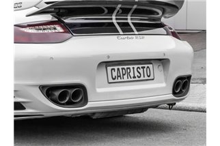 Terminal exhaust with valve sports catalysts 250 cells CES3 Capristo Porsche 997.2 Turbo/S 2009-2012
