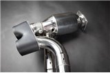 Terminal exhaust with valve sports catalysts 250 cells CES3 Capristo Porsche 997.2 Turbo/S 2009-2012