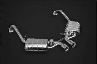 Scarico terminale con valvola CES3 decatalizzato Capristo Porsche 987 Boxster Cayman MK2 2009-2012