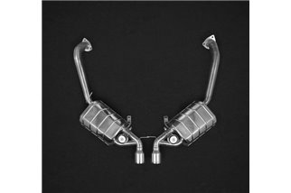 Scarico terminale con valvola CES3 decatalizzato Capristo Porsche 987 Boxster Cayman MK2 2009-2012