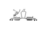 Terminal exhaust with ECE valve + CES3 Capristo central pipes Porsche 958 Cayenne V8 Induction