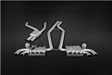 Terminal exhaust with ECE valve + CES3 Capristo central pipes Porsche 958 Cayenne V8 Induction