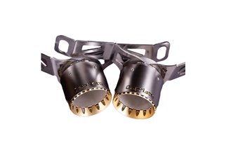 Scarico terminale cromo oro nero Capristo Maserati MC20