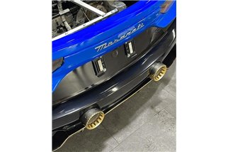 Scarico terminale cromo oro nero Capristo Maserati MC20