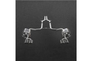 Auspuff mit Ventil + Zentralrohr Capristo Mercedes C-Klasse AMG C63 W204 2007 - 2014