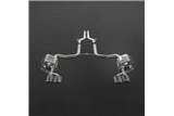 Auspuff mit Ventil + Zentralrohr Capristo Mercedes C-Klasse AMG C63 W204 2007 - 2014
