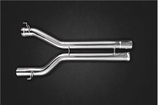 Auspuff mit Ventil + Zentralrohr Capristo Mercedes C-Klasse AMG C63 W204 2007 - 2014