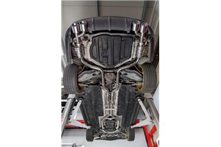 Auspuff mit Ventil + Zentralrohr Capristo Mercedes C-Klasse AMG C63 W204 2007 - 2014