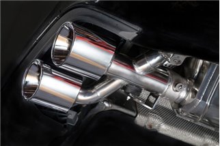 Auspuff mit Ventil + Zentralrohr Capristo Mercedes C-Klasse AMG C63 W204 2007 - 2014