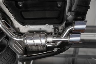 Auspuff mit Ventil + Zentralrohr Capristo Mercedes C-Klasse AMG C63 W204 2007 - 2014