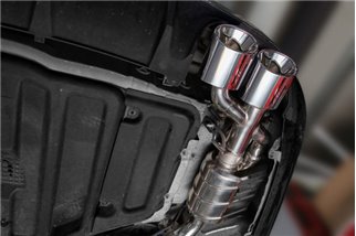Auspuff mit Ventil + Zentralrohr Capristo Mercedes C-Klasse AMG C63 W204 2007 - 2014