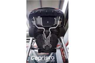 Auspuff mit Capristo BiTurbo Ventil Mercedes C-Klasse AMG C63 W205 ab 2014