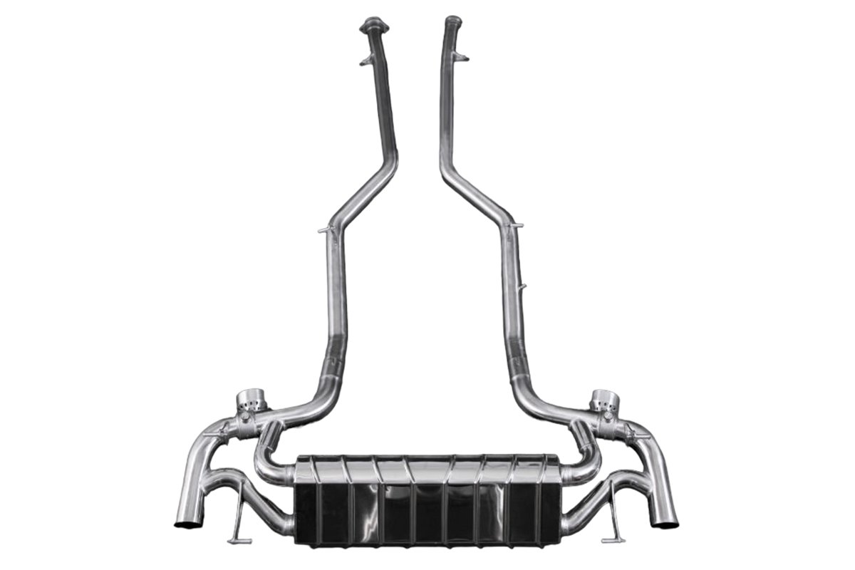 Auspuff mit Klappe + Zentralrohr CES3 Capristo Mercedes AMG SLS