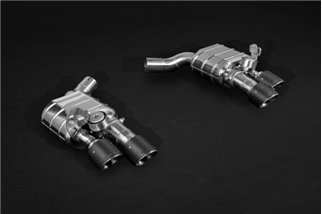 Exhaust with valve + central pipes and carbon terminals CES3 Capristo Porsche 971 Panamera GTS / Turbo/S