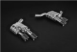 Exhaust with valve + central pipes and carbon terminals CES3 Capristo Porsche 971 Panamera GTS / Turbo/S
