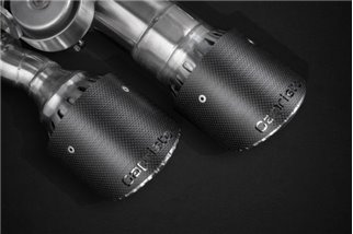 Exhaust with valve + central pipes and carbon terminals CES3 Capristo Porsche 971 Panamera GTS / Turbo/S