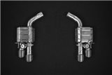 Exhaust with valve + central pipes and carbon terminals CES3 Capristo Porsche 971 Panamera GTS / Turbo/S