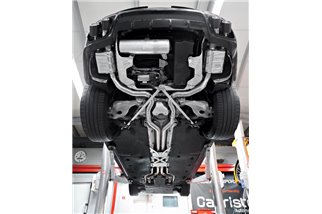 Exhaust with valve + central pipes and carbon terminals CES3 Capristo Porsche 971 Panamera GTS / Turbo/S