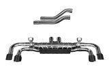 Pot d'échappement avec valve et embouts carbone CES3 Capristo Porsche 536 Cayenne 3.0T/E-Hybrid