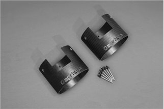 Capristo Ferrari 488 carbon muffler shells