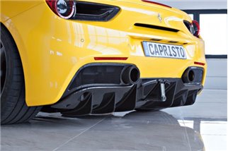 Capristo Ferrari 488 carbon muffler shells